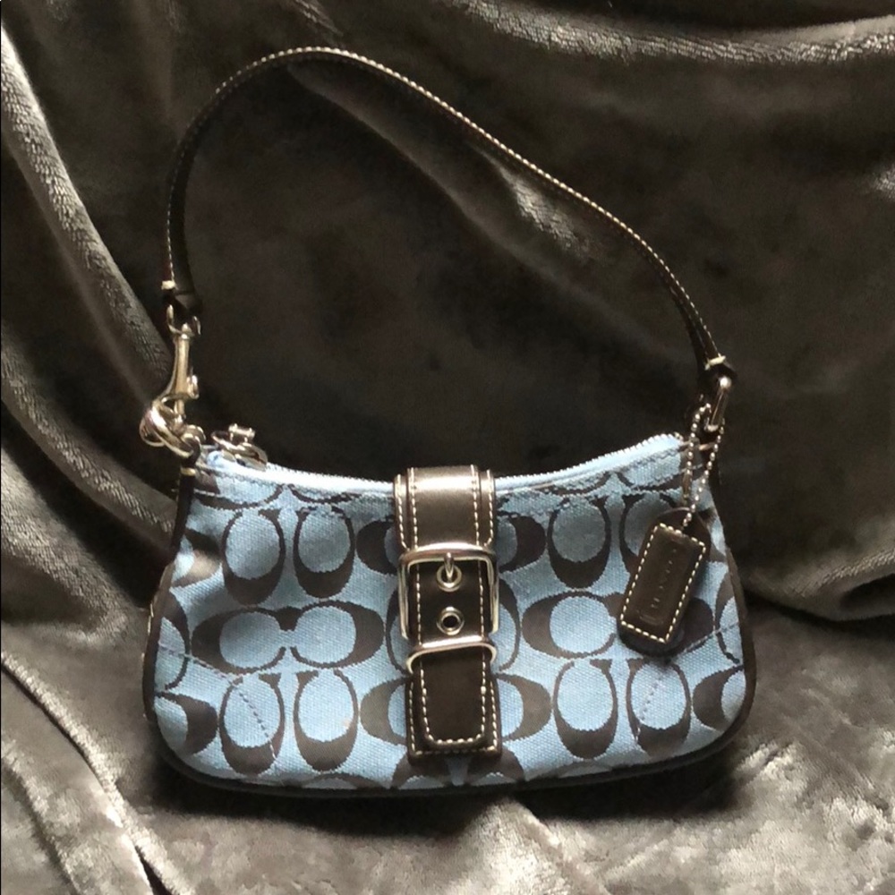 Small blue Signature C Coach Bag